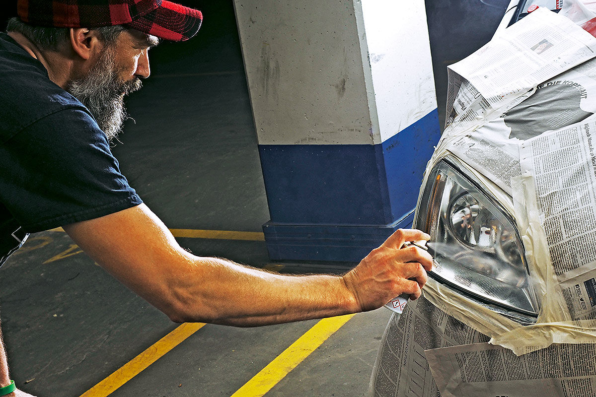 Geschliffen scharfe Scheinwerfer