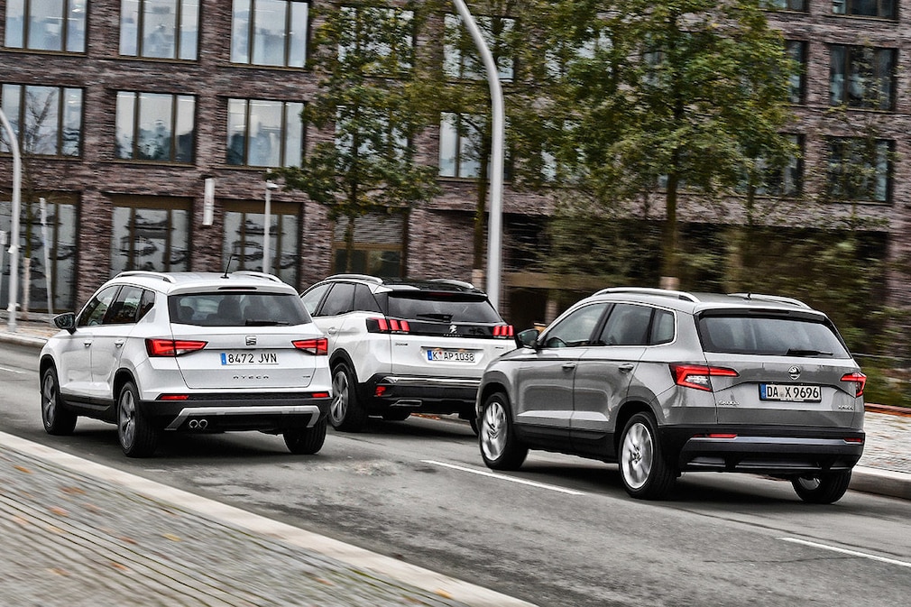 Peugeot 3008 Seat Ateca Skoda Karoq