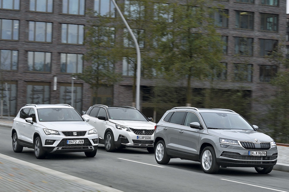 Peugeot 3008 Seat Ateca Skoda Karoq