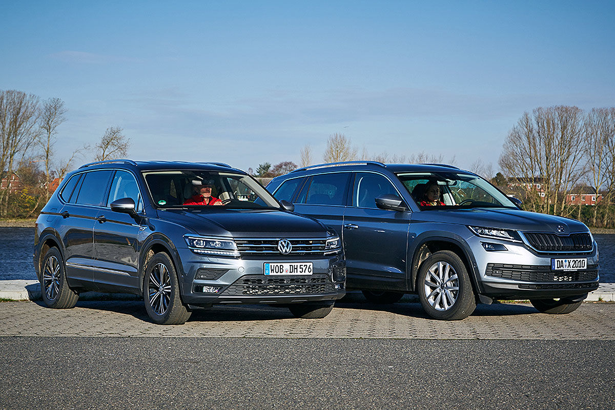 Vw Tiguan Allspace Vs Skoda Kodiaq Skoda Kodiaq