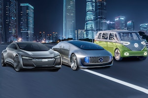 Future Friday Audi Aicon Mercedes F015 VW ID BUZZ