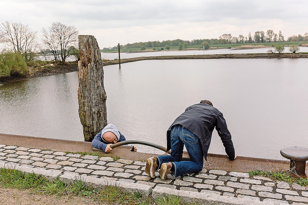 Geocaching mit Bernhard Hoecker und VW Bulli