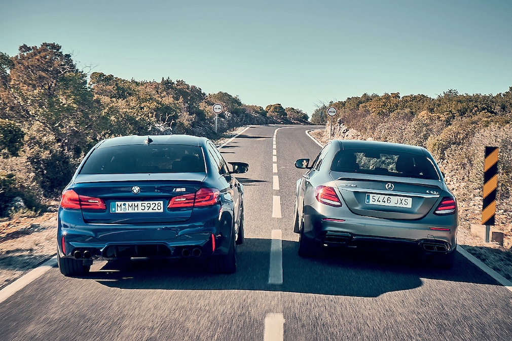 BMW M5 Mercedes-AMG E63 S 4Matic