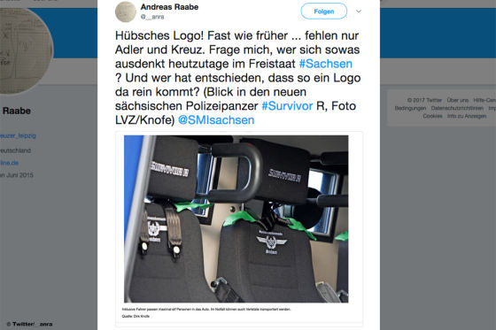 Survivor R für Sachsens Polizei