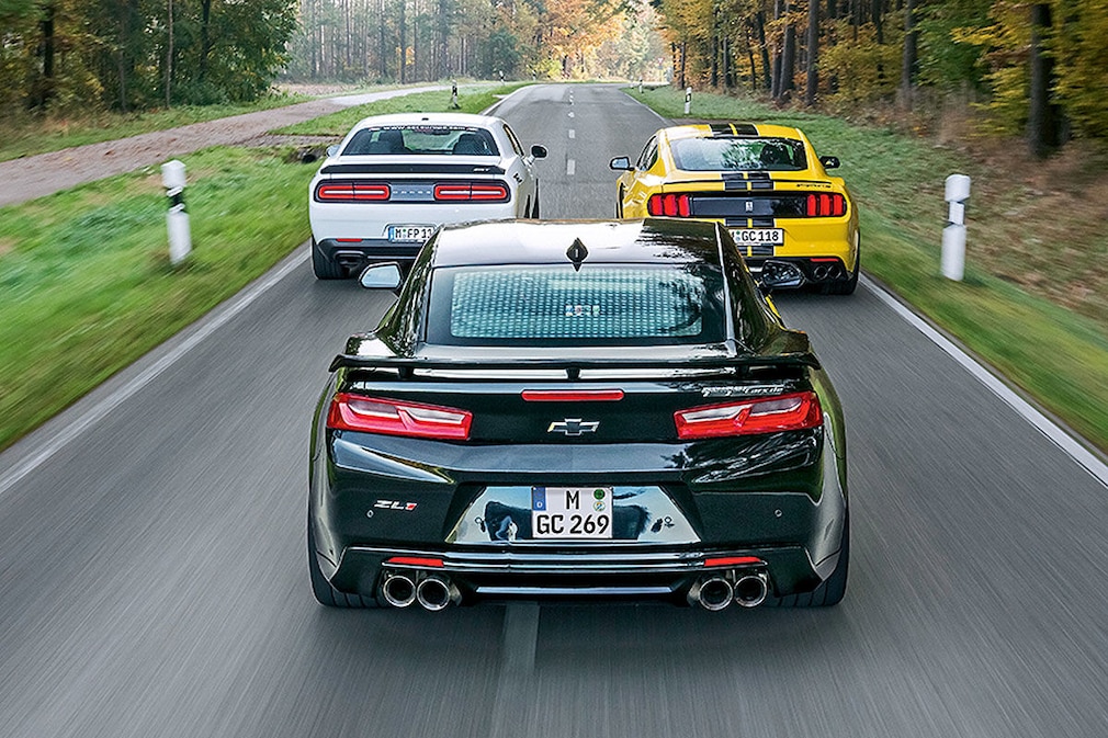 Camaro ZL1 Challenger Hellcat Mustang Shelby GT350