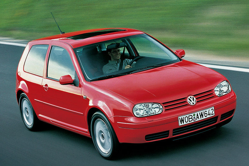Fünf Generationen VW Golf GTI