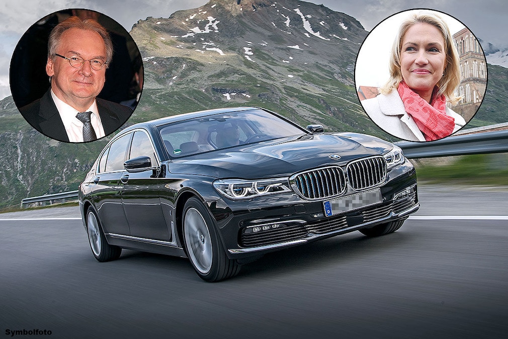 Deutsche Politiker: Verbauchswerte der Dienstwagen (2018)