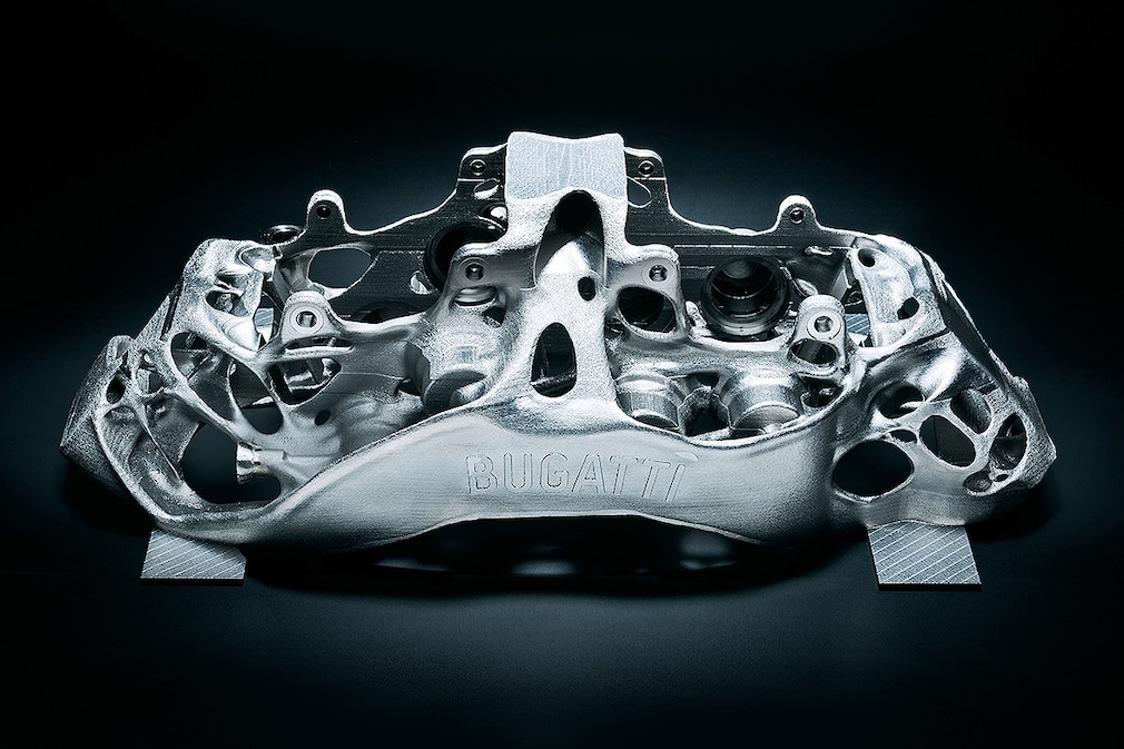 Bugatti Titan Bremssattel aus dem 3D-Drucker