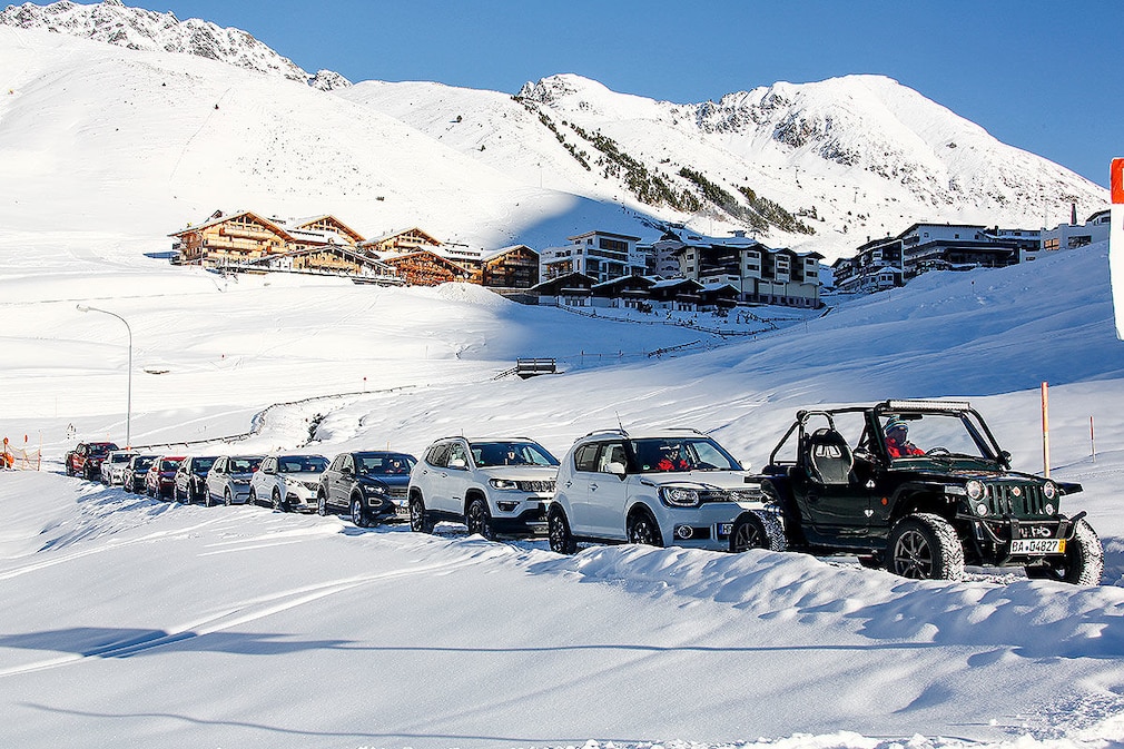 Elf Autos im Wintertest