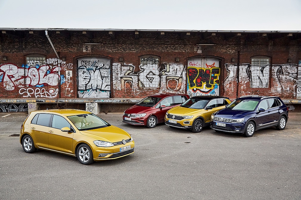 VW Golf VW Golf Sportsvan VW Tiguan VW T-Roc