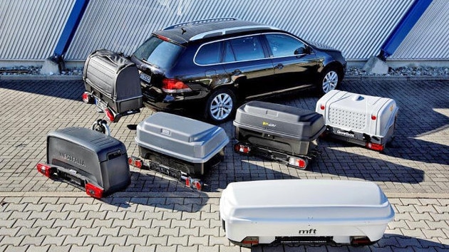 Heckboxen im ADAC-Test