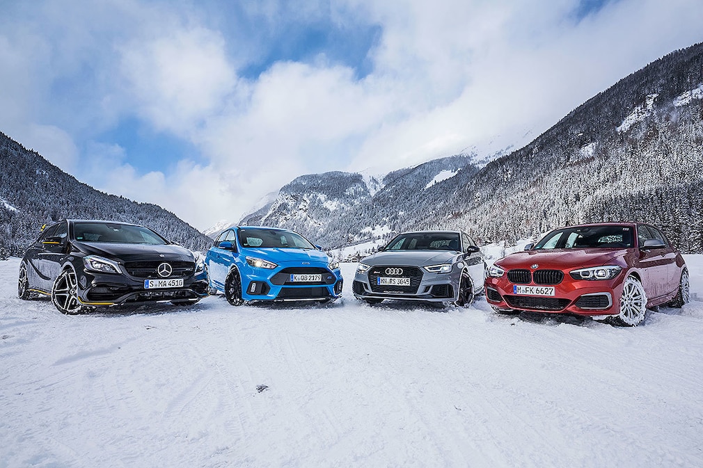 Audi RS 3 BMW M140i Ford Focus RS Mercedes-AMG A 45