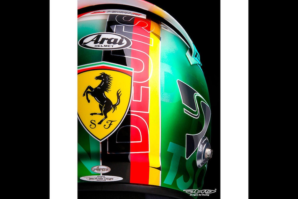 Formel 1: Die schönsten Helme von Vettel Formel 1: Die schönsten Helme von Vettel