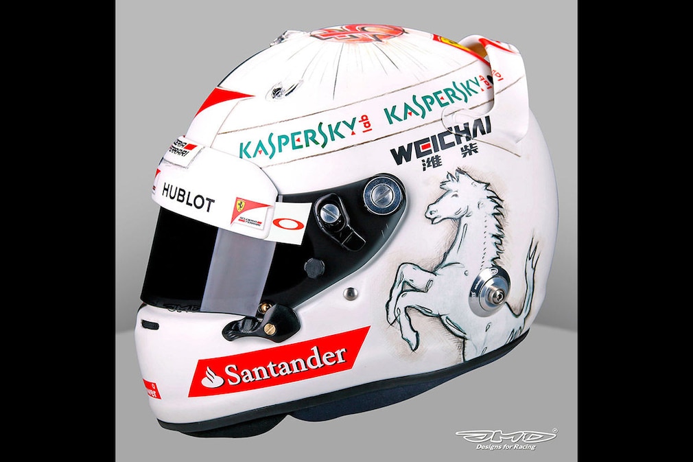 Formel 1: Die schönsten Helme von Vettel