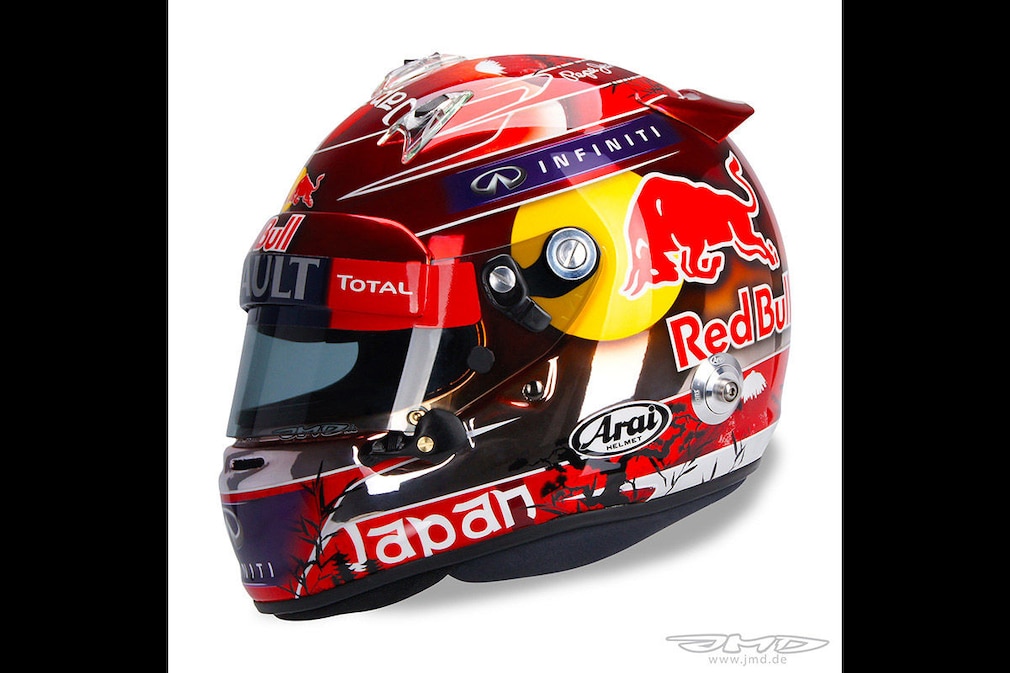 Formel 1: Die schönsten Helme von Vettel Formel 1: Die schönsten Helme von Vettel
