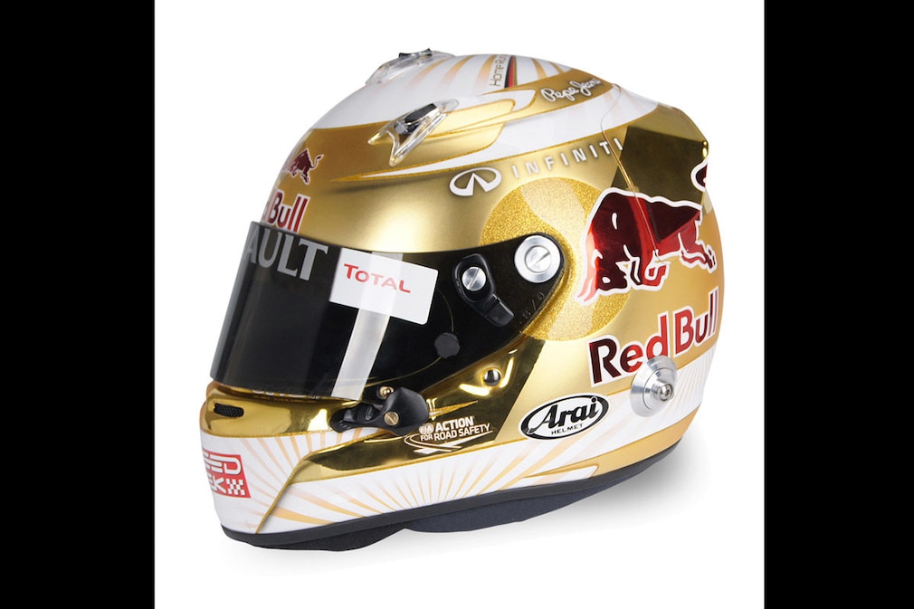 Formel 1: Die schönsten Helme von Vettel Formel 1: Die schönsten Helme von Vettel