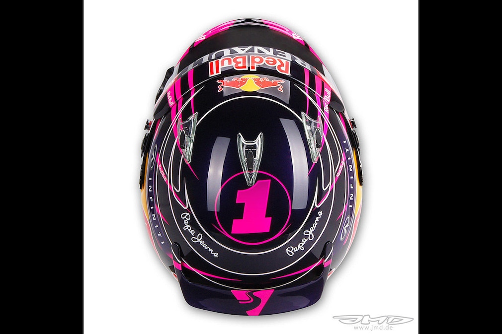 Formel 1: Die schönsten Helme von Vettel Formel 1: Die schönsten Helme von Vettel