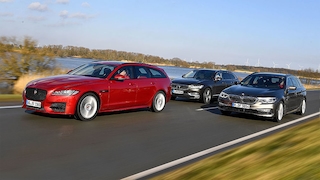 BMW 5er Touring Jaguar XF Sportbrake Volvo V90