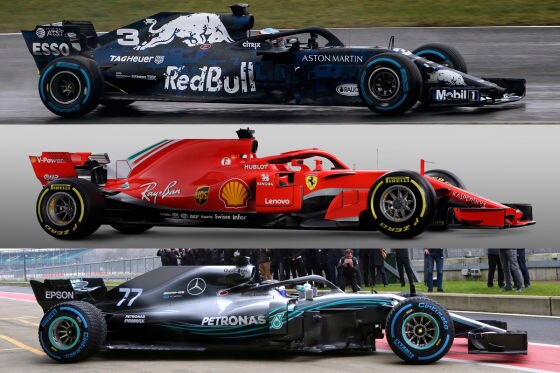 Ferrari Mercedes Red Bull