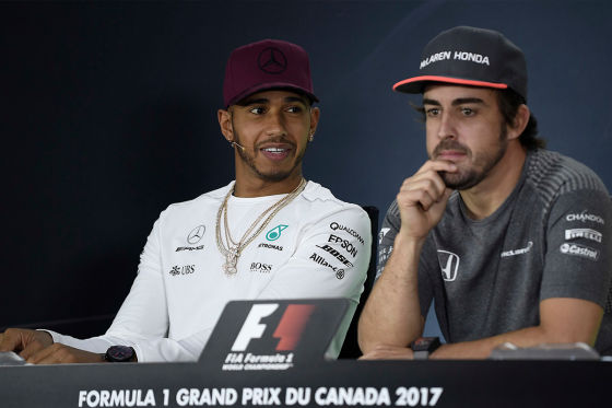 Hamilton und Alonso