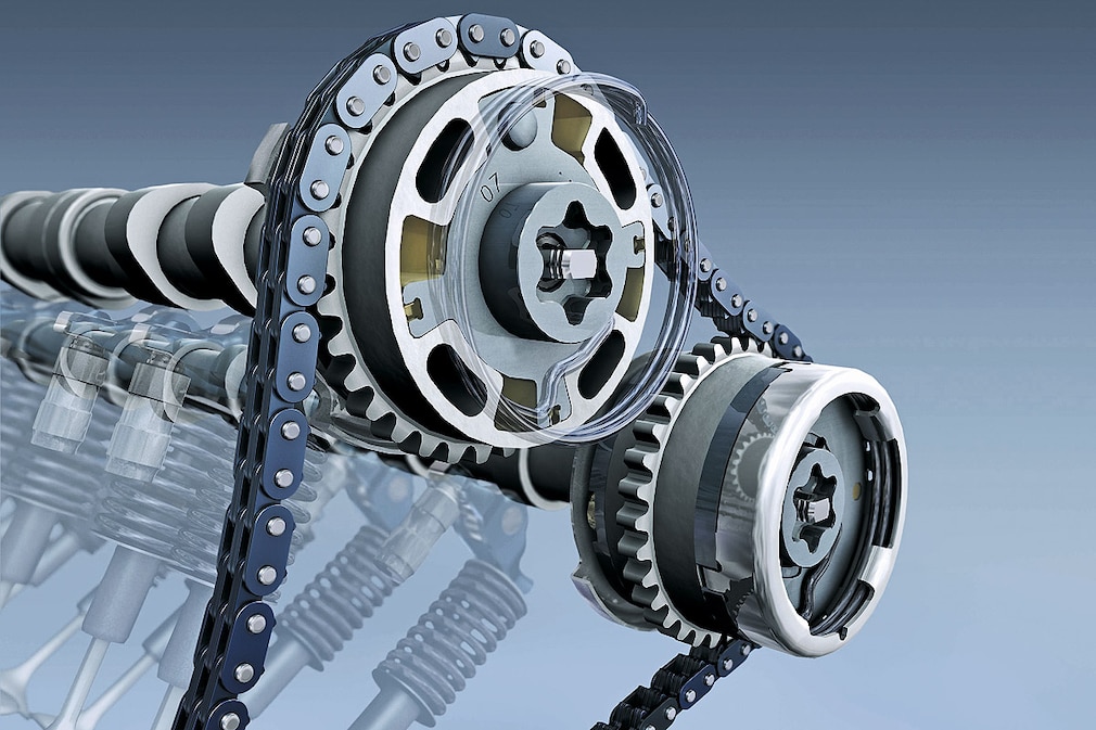 Neuer Mercedes V8 Motor verstellbare Nockenwelle