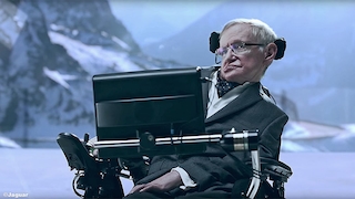 Stephen Hawking wirbt für Jaguar