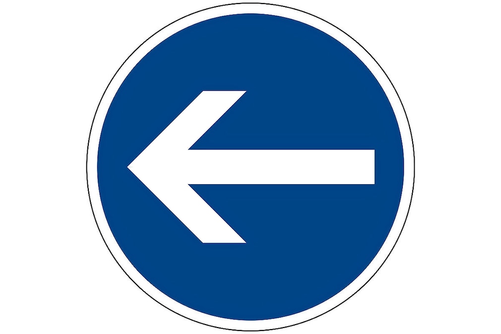 Wie verhalten Sie sich bei diesem Verkehrszeichen?