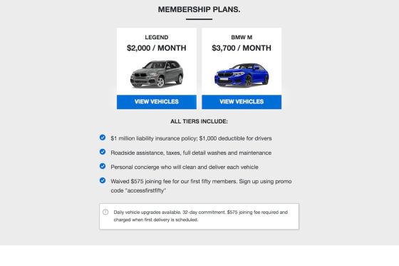 BMW fahren zur Flatrate