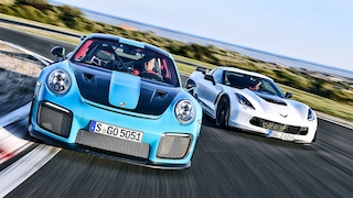 Chevrolet Corvette Z06 Porsche 911 GT2 RS