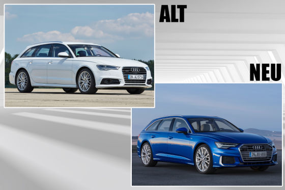 Audi A6 Avant (2018): Alt und neu im Vergleich