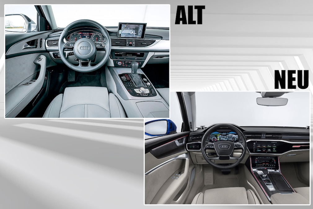 Audi A6 Alt gegen Neu Montage