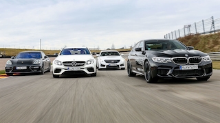 Vier Powerlimousinen im Vergleich