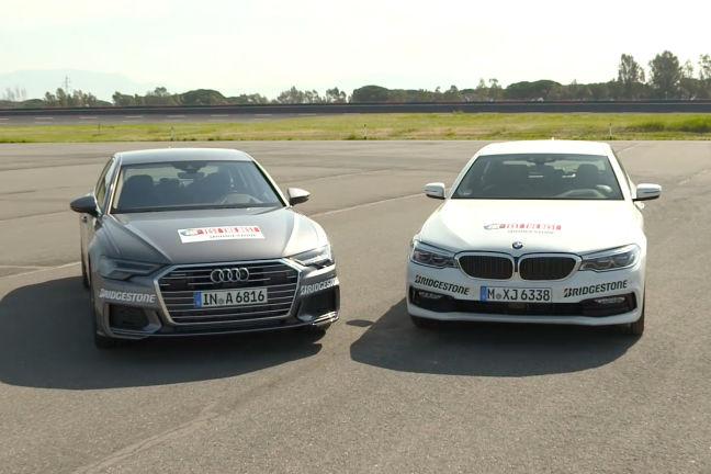 Video Audi A6 Vs Bmw 5er 2018 Autobild De
