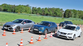 Citroën C4 Cactus Honda Civic Renault Mégane Seat Leon