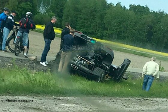 Supercar nach Reparatur zum zweiten Mal gecrasht