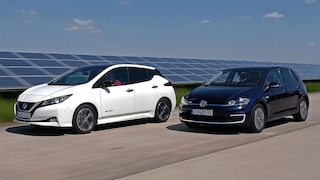Nissan Leaf VW e-Golf