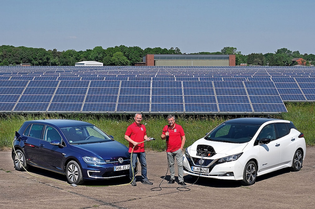 VW e-GOLF Nissan Leaf