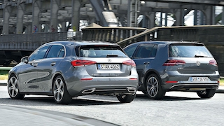 Mercedes A-Klasse VW Golf