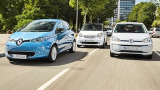 Renault Zoe Smart EQ fortwo VW e-UP