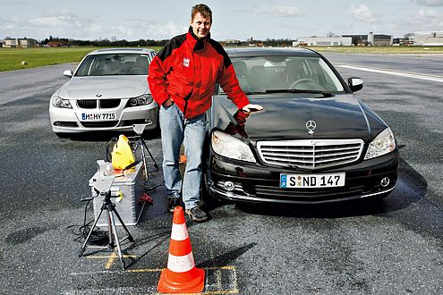 Hauchdünner Punktsieg: Die neue C-Klasse landet vor dem BMW 3er.