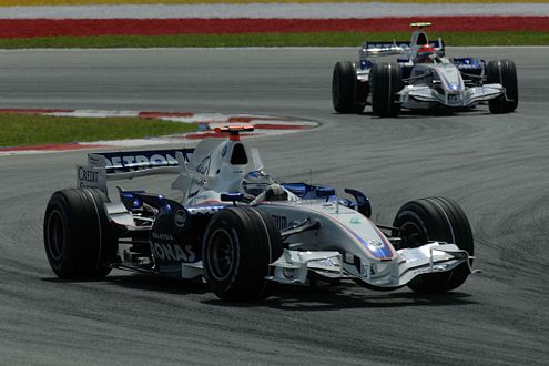 Heidfeld vor Kubica – die BMW-Hierachie. Der polnische F-1-Pilot ist zwar schnell, aber nicht konstant genug.