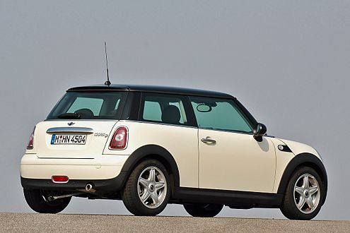 Guter Abgang: Der pralle Popo des Mini kann schon verzücken.