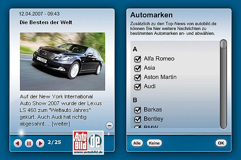 Kein Vista auf dem Rechner? Macht nichts, dafür gibt es die "Widgets".