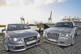 Test Audi RS4 Avant/Chrysler 300C SRT8