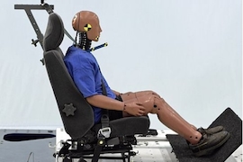 Autositze im Crashtest