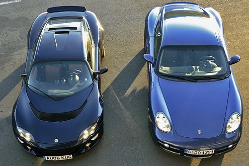 Vor einer solchen Entscheidung steht man gerne: Lotus oder Porsche?