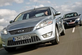 Test Ford Mondeo/VW Passat