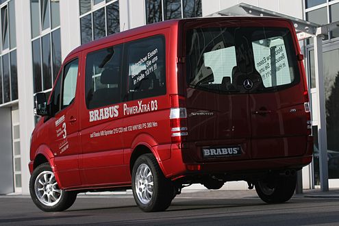 Sportlicher Auftritt: Der Brabus-Sprinter kommt mit schicken Alufelgen.