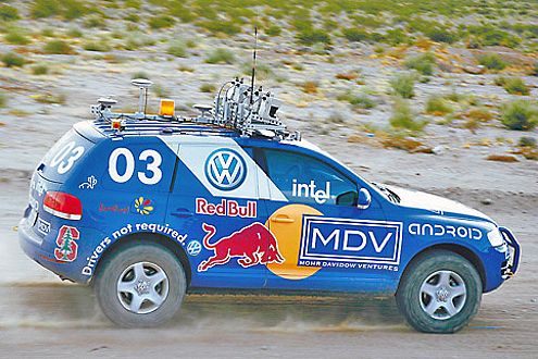 Bei der "Grand Challenge" gewann der führerlose Touareg Stanley.