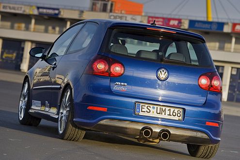 Gute Performance: Rennfahrer Kaufmann ist vom Golf begeistert.